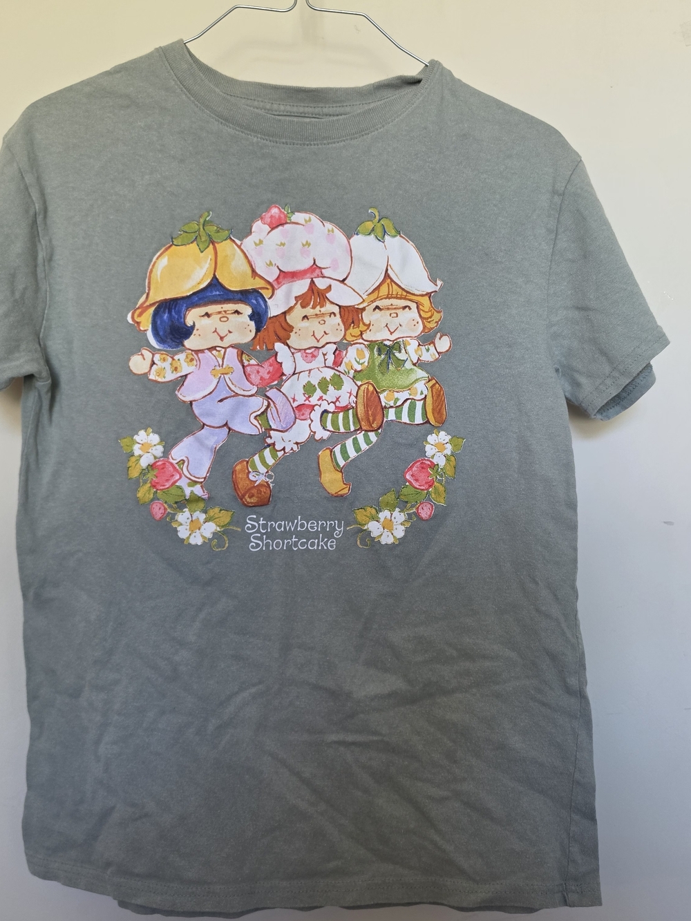 Strawberry Shortcake Kids Short Sleeve Tee - Sage Green
